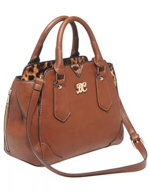 Bulldog Satchel Purse with Holster (Chestnut)